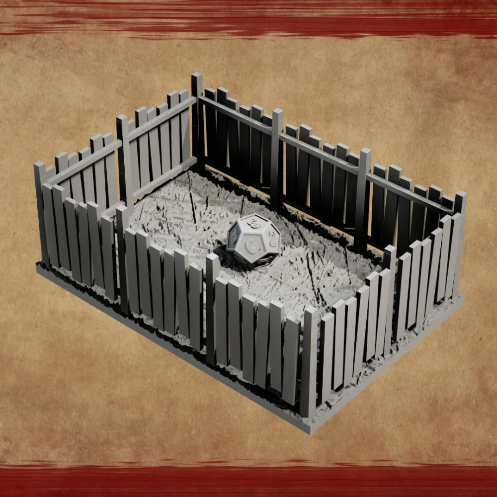 Woode Fence Dice Tray