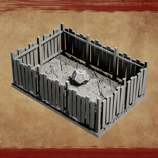 Woode Fence Dice Tray