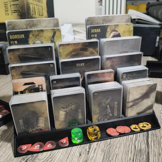 Multi-Size Card Holder + Token Tray