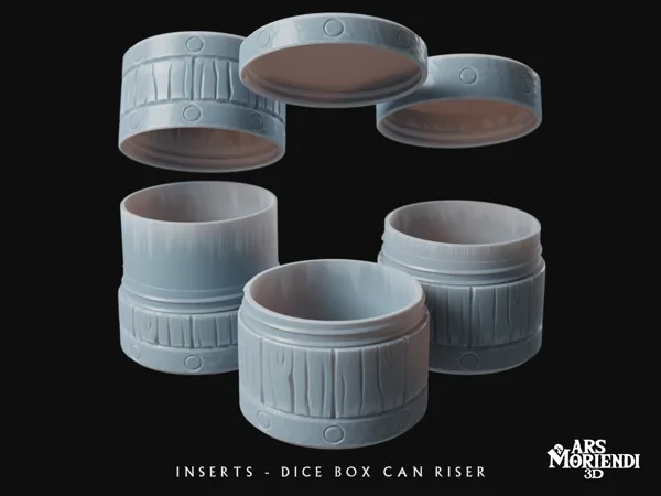 Mythic Mug Insert - Dice Box Can Riser - Wooden