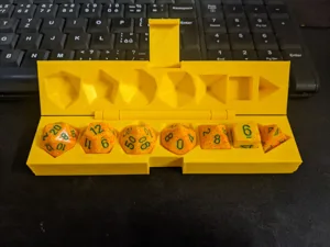 JJ's Dice Box + Dice Stand (print-in-place)