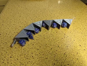 Roll-up Hex Dice Box without hinges!