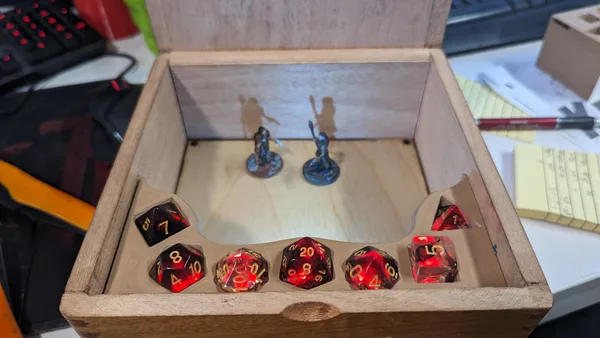 LED Backlit DnD Dice box