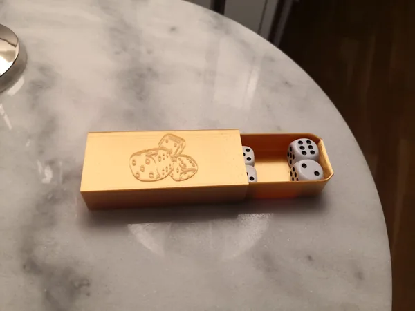 Print inplace Dice box