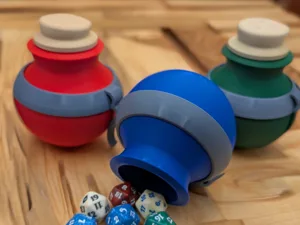 Potion Dice Container or Cosplay Prop