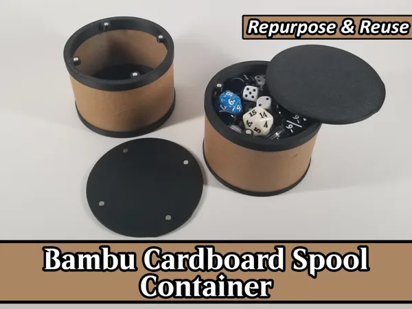 Bambu Cardboard Spool Core Container / Box / Cup