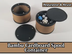 Bambu Cardboard Spool Core Container / Box / Cup