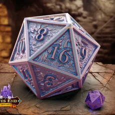 Adorned D20 Dice Vault - SUPPORT FREE!