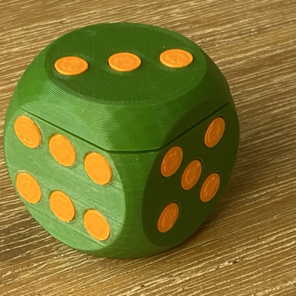 Dice Milk Teeth Storage Box