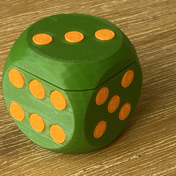 Dice Milk Teeth Storage Box