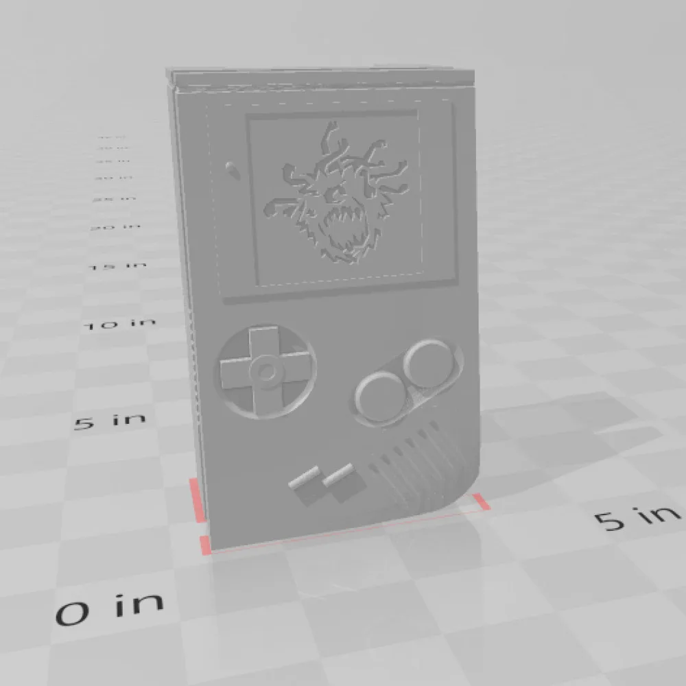 retro game boy style dice box
