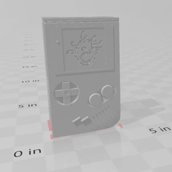 retro game boy style dice box