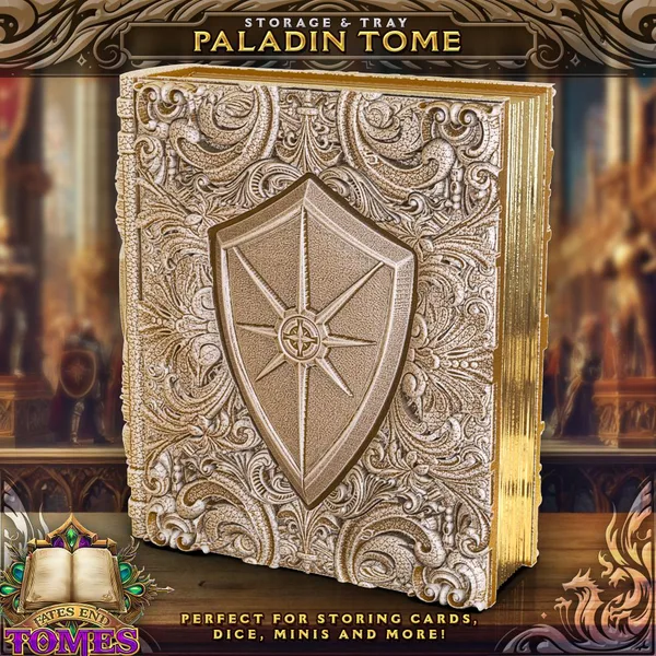 Paladin Tome -  Perfect for storing cards, dice, minis and more!