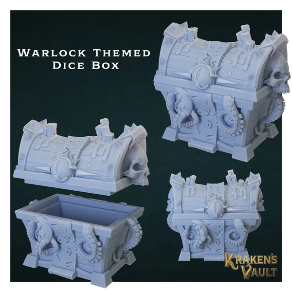 Warlock Themed Dice Box