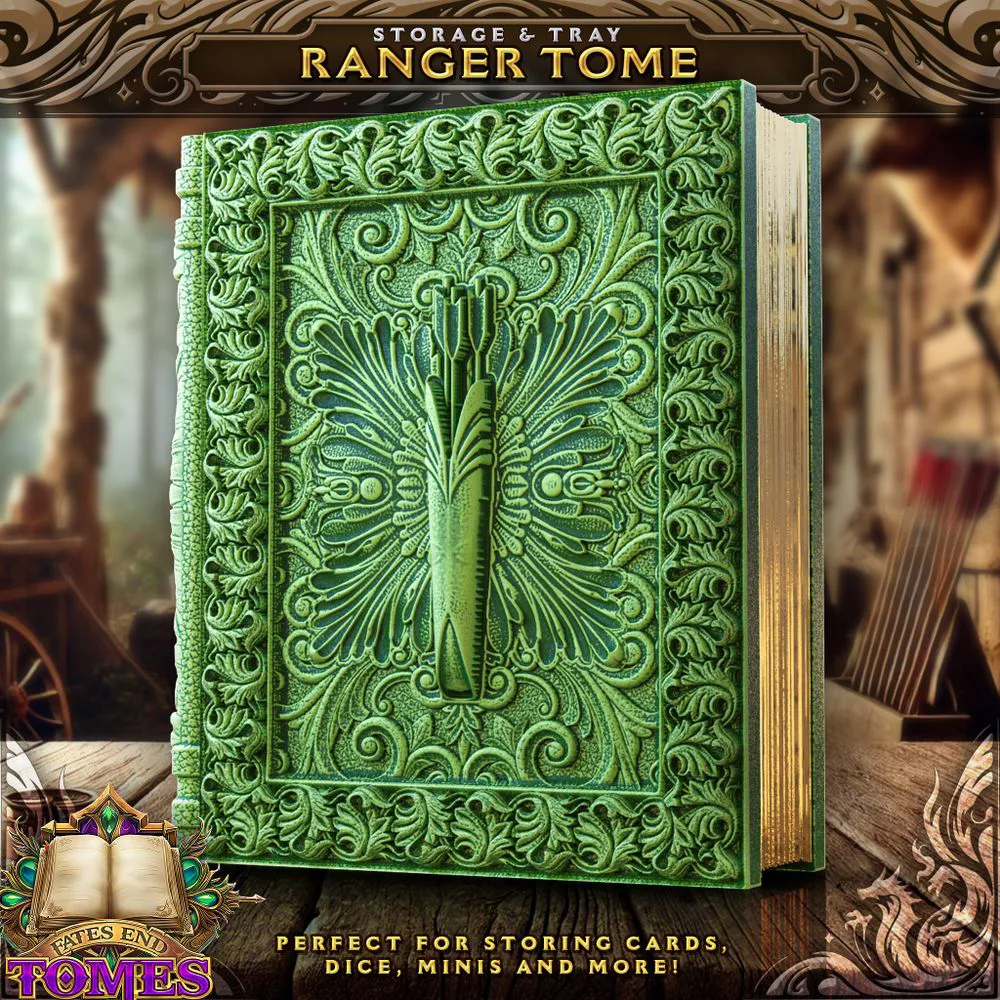 Ranger Tome -  Perfect for storing cards, dice, minis and more!