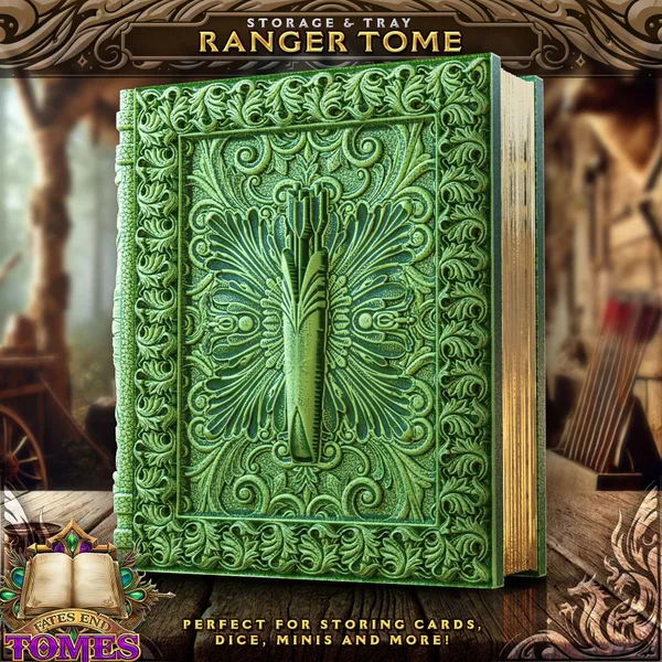 Ranger Tome -  Perfect for storing cards, dice, minis and more!