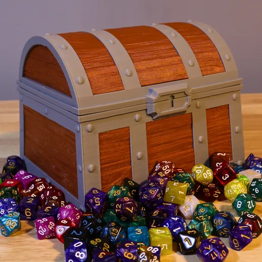 LARGE DND Dice Chest/Dice Holder STL (3D Print File)