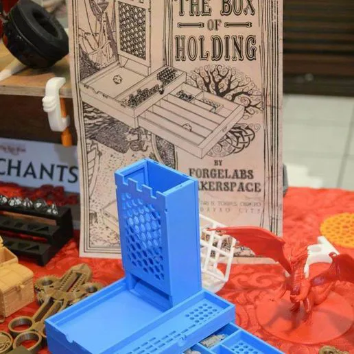 The Box of Holding (Compact Dice tower & Storage)