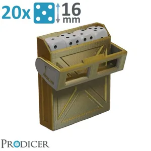 Dice Pro Keeper 20x16mm compact dice storage box by PRODICER