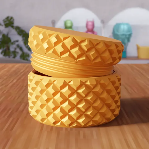 3D Mini Storage Box STL File - 376