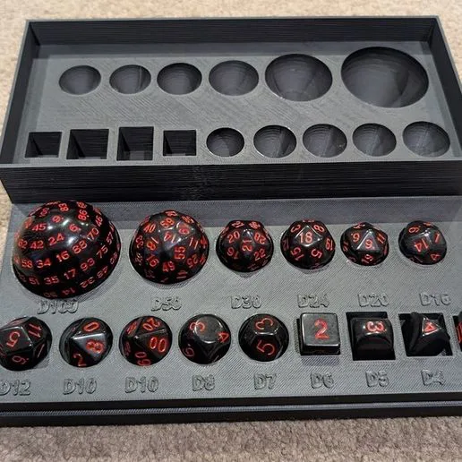 15 Piece Dice set storage case