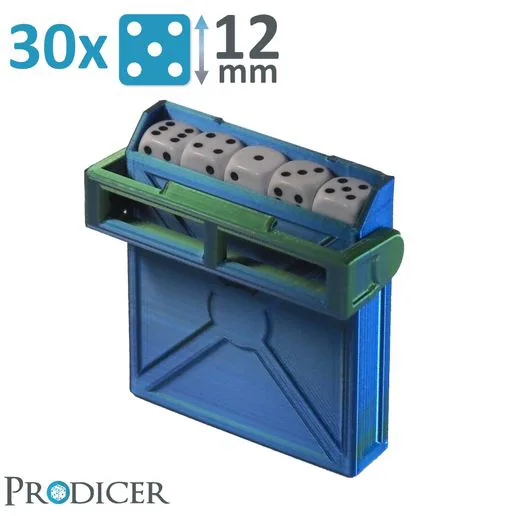 Dice Pro Keeper 30 x 12mm compact dice storage box by PRODICER