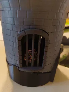 Castle DND Dice Tower with Dice Jail