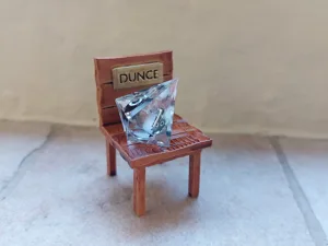 Dice Time-Out Chair - D&D TTRPG Gaming Dice Jail