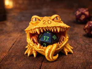 ttrpg - Hungry D20 Mimic - dice jail version