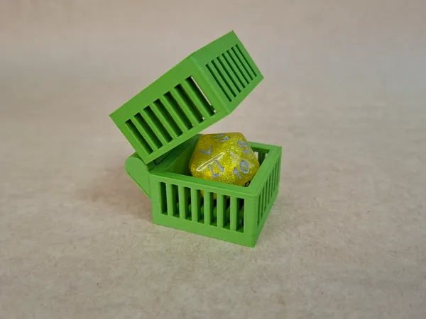 Mini Dice Jail with Hinged Lid – D20 Prison