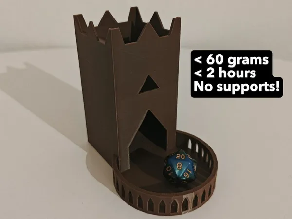 Minimal Gothic Dice Tower