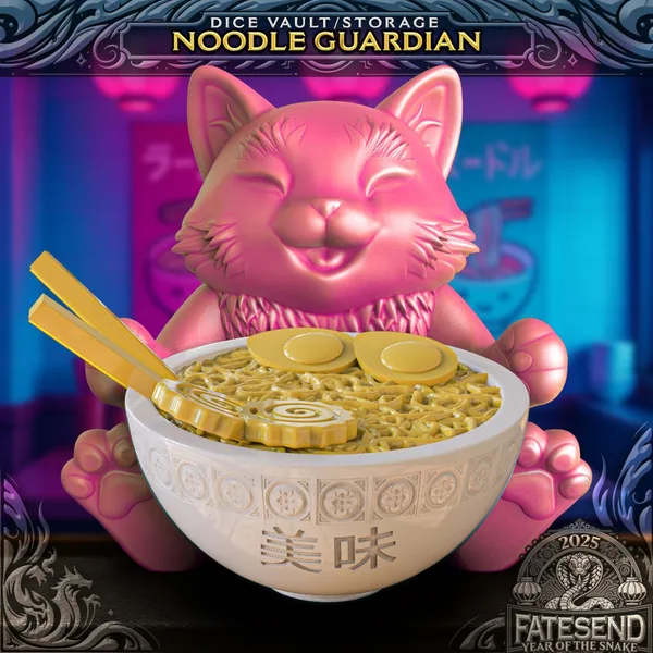 Noodle Guardian Dice Storage