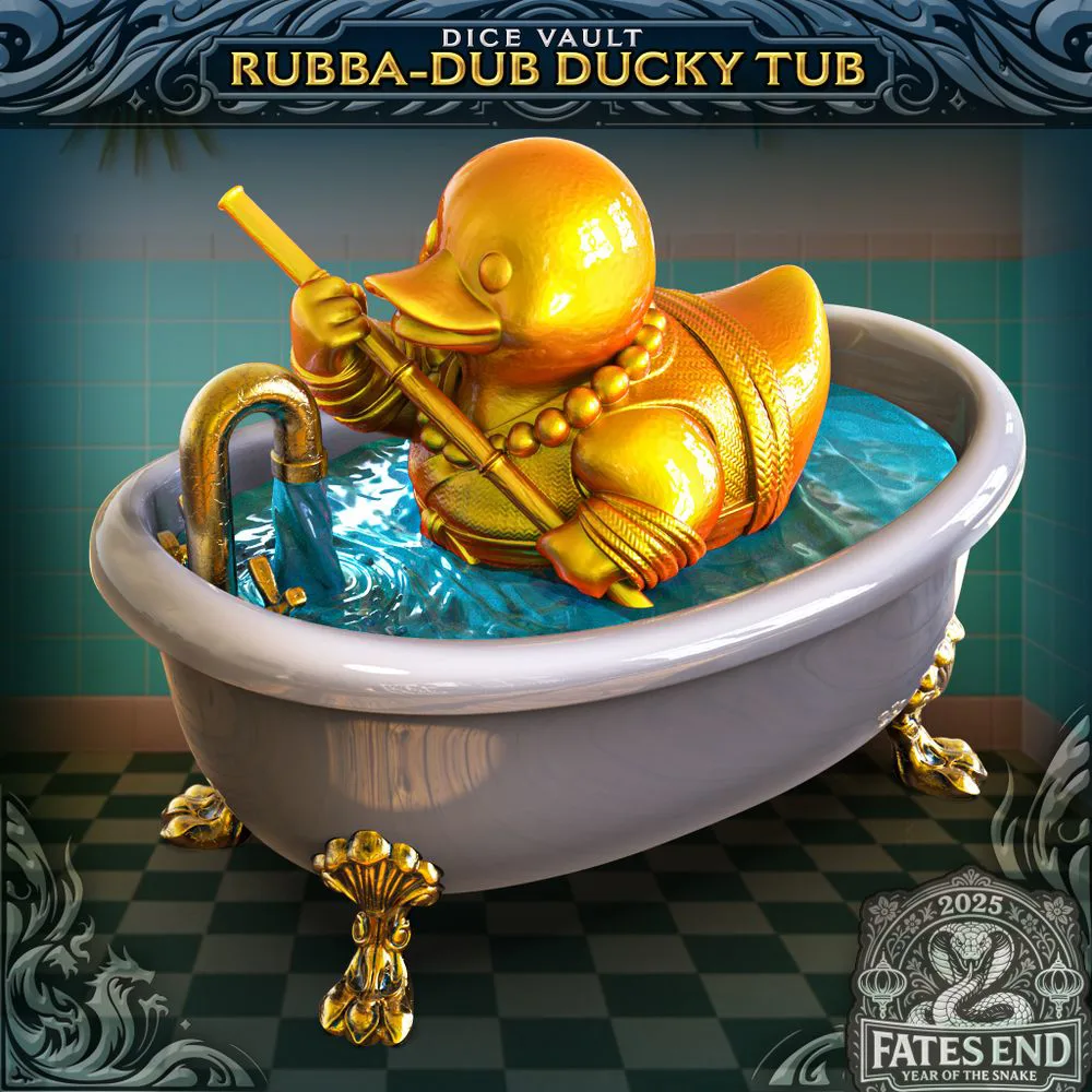 Rubba-Dub Ducky Tub Dice Vault