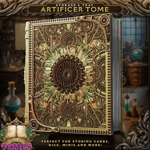 Artificer Tome -  Perfect for storing cards, dice, minis and more!