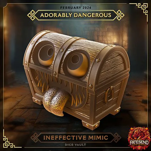 Cute Mimic Dice Vault - SUPPORT FREE!