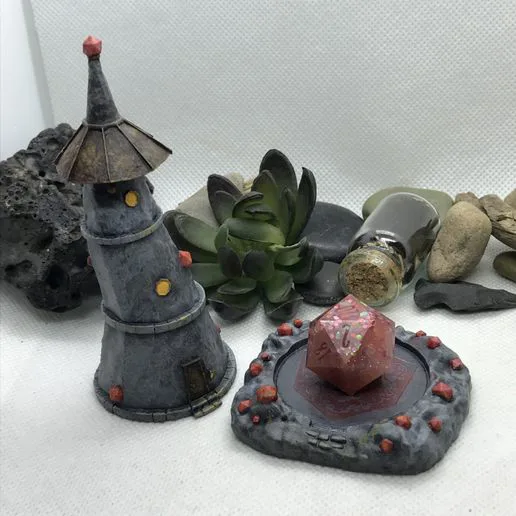 The "Crystal Wizard Tower" Dice Jail