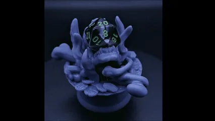 D20 Holder / Charger / Altar - for 20 sided dice