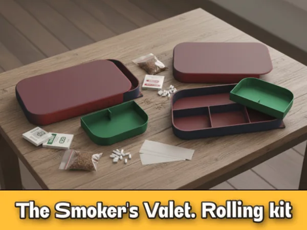 The Smoker's Valet. Portable rolling kit organizer