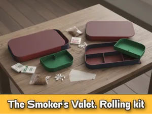 The Smoker's Valet. Portable rolling kit organizer