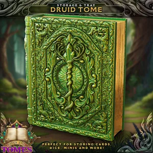 Druid Tome -  Perfect for storing cards, dice, minis and more!