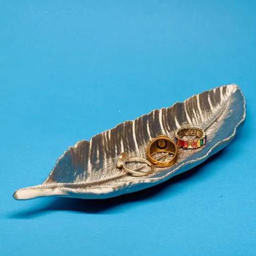 feather bowl shell tray dish