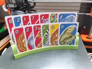 double row playing card holder