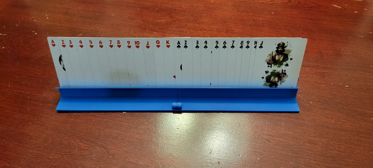 Foldable playing card holder