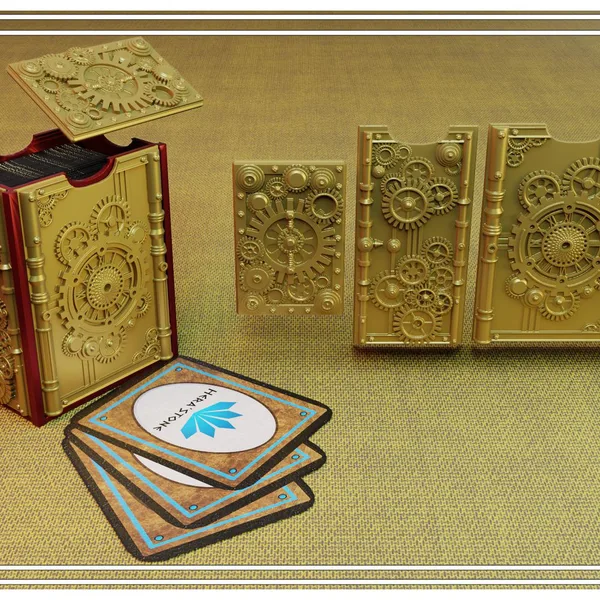 Steampunk card holder