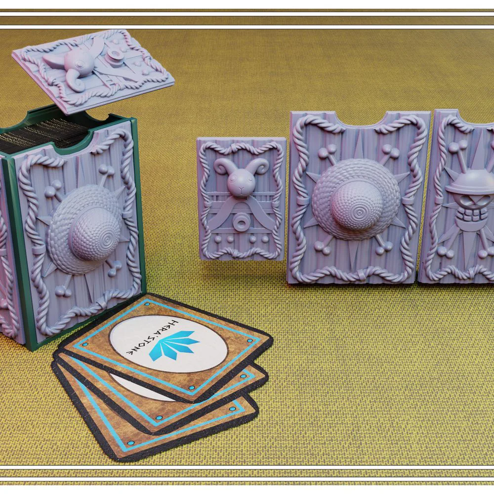 Straw hat card holder