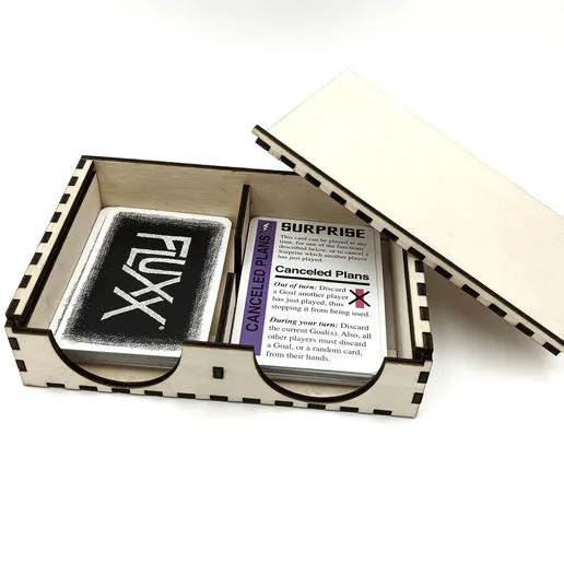 Laser SVG Cut File Draw and Discard Box, PNG Playing Card Holder, Deal and Discard Holder, Game Card Holder File