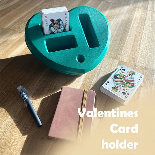 Valentine's Day playing card holder 💕