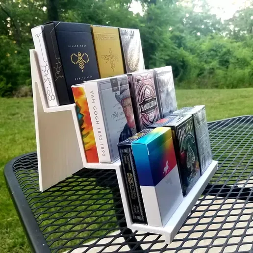 Multi-Card Step Poker Card Stand / Playing card Display / tarot display