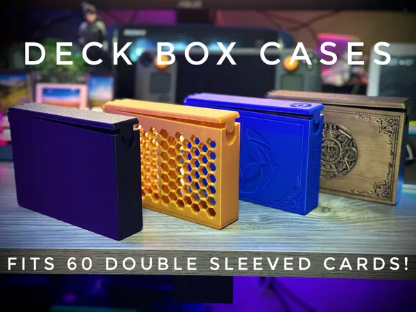 Slim Dual Deck Box – Holds 2 Decks or 60 Sleeved
