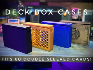 Slim Dual Deck Box – Holds 2 Decks or 60 Sleeved